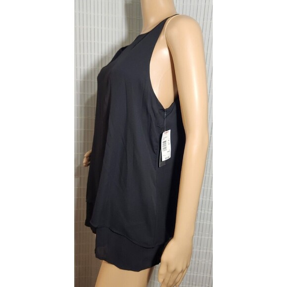 Zac And Rachel sleeveless Top with layers For Women Size Large Black Color B1 - Picture 2 of 12